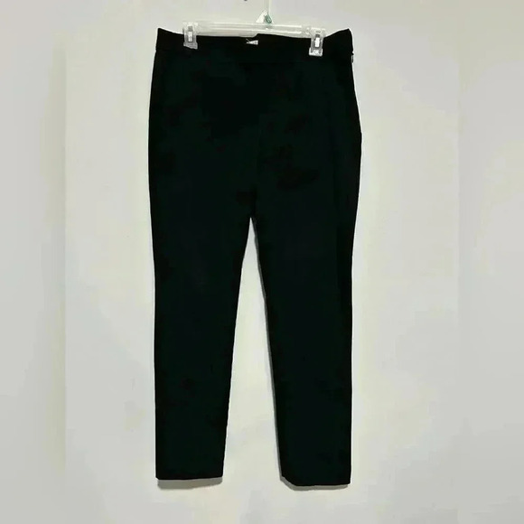 Eileen Fisher Womens Black Ankle Crop Pull On Pants Size Small Size Zipper - Picture 2 of 5